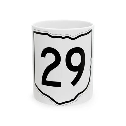 OH-29 1960 (Ohio) (Road Sign) White Coffee Mug 11oz - Go Mug Yourself