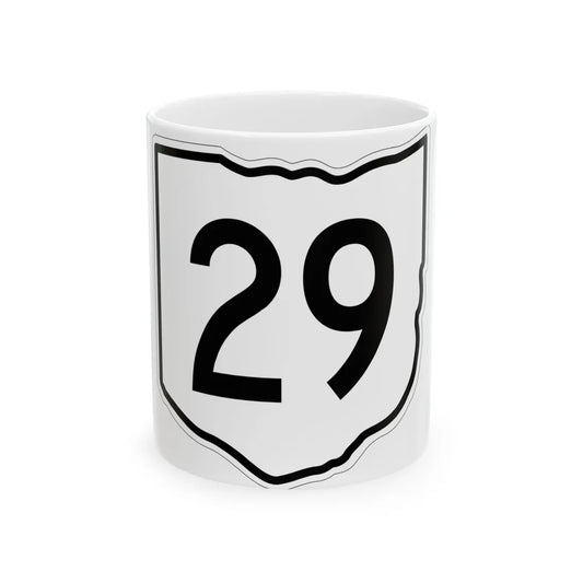 OH-29 1960 (Ohio) (Road Sign) White Coffee Mug 11oz - Go Mug Yourself
