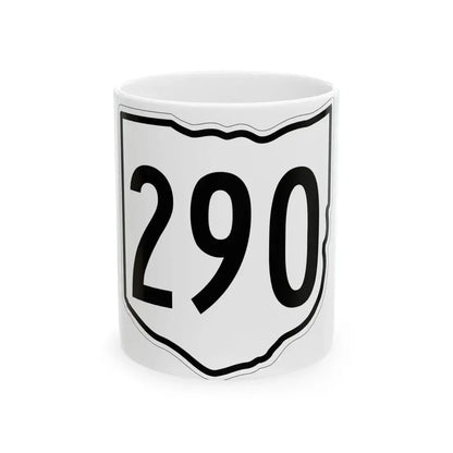 OH-290 1960 (Ohio) (Road Sign) White Coffee Mug 11oz - Go Mug Yourself