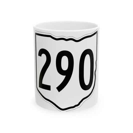 OH-290 1960 (Ohio) (Road Sign) White Coffee Mug 11oz - Go Mug Yourself