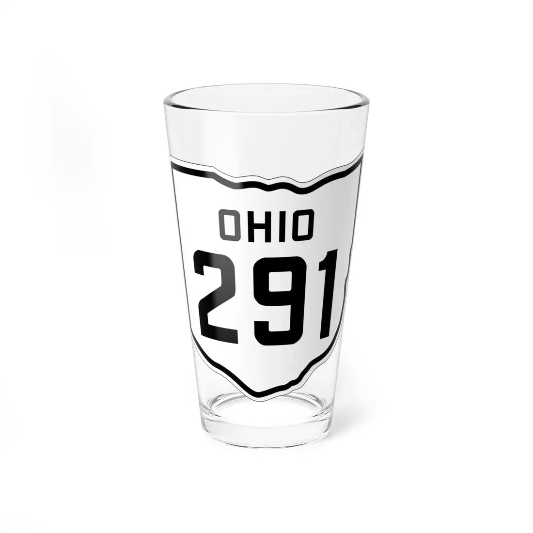 OH-291 1927 (Ohio) (Road Sign) Pint Glass 16oz 16oz - Go Mug Yourself