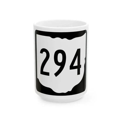 OH-294 1967 (Ohio) (Road Sign) White Coffee Mug 15oz - Go Mug Yourself