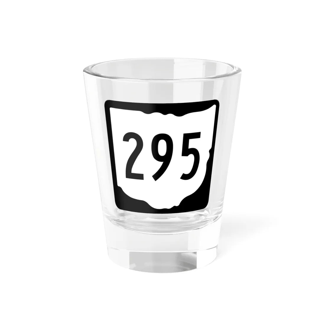 OH-295 1967 (Ohio) (Road Sign) Shot Glass 1.5oz 1.5oz - Go Mug Yourself