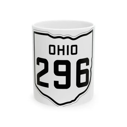 OH-296 1927 (Ohio) (Road Sign) White Coffee Mug 11oz - Go Mug Yourself