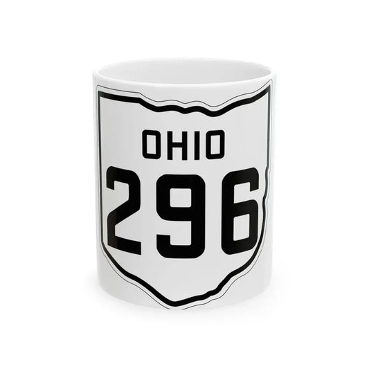 OH-296 1927 (Ohio) (Road Sign) White Coffee Mug 11oz - Go Mug Yourself