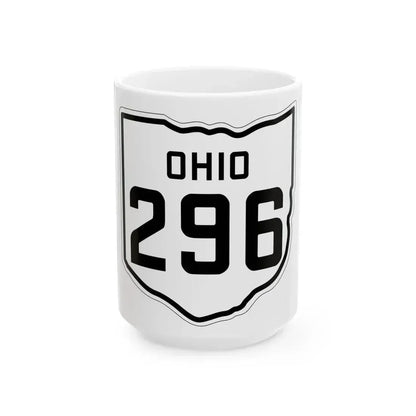 OH-296 1927 (Ohio) (Road Sign) White Coffee Mug 15oz - Go Mug Yourself