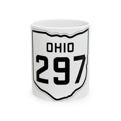 OH-297 1927 (Ohio) (Road Sign) White Coffee Mug 11oz - Go Mug Yourself