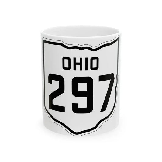 OH-297 1927 (Ohio) (Road Sign) White Coffee Mug 11oz - Go Mug Yourself