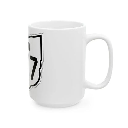 OH-297 1927 (Ohio) (Road Sign) White Coffee Mug - Go Mug Yourself