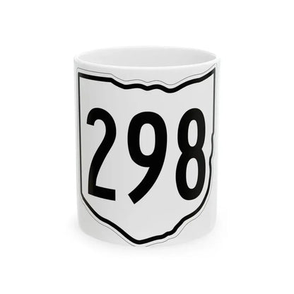 OH-298 1960 (Ohio) (Road Sign) White Coffee Mug 11oz - Go Mug Yourself