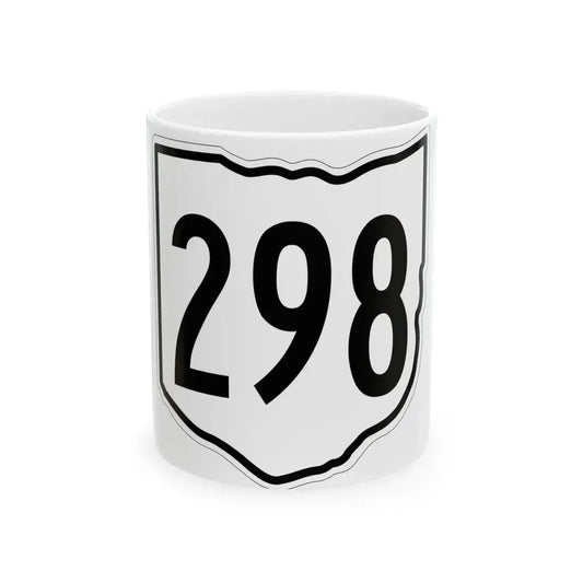 OH-298 1960 (Ohio) (Road Sign) White Coffee Mug 11oz - Go Mug Yourself