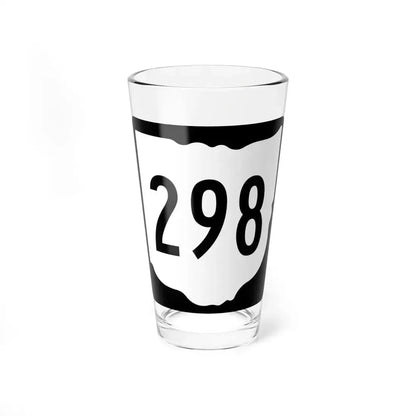 OH-298 1967 (Ohio) (Road Sign) Pint Glass 16oz 16oz - Go Mug Yourself
