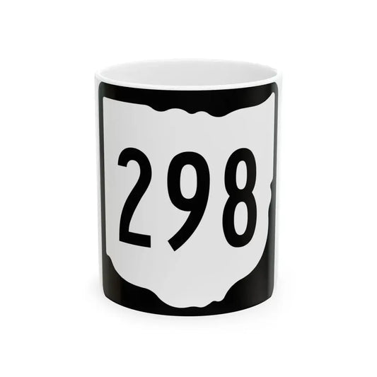 OH-298 1967 (Ohio) (Road Sign) White Coffee Mug 11oz - Go Mug Yourself