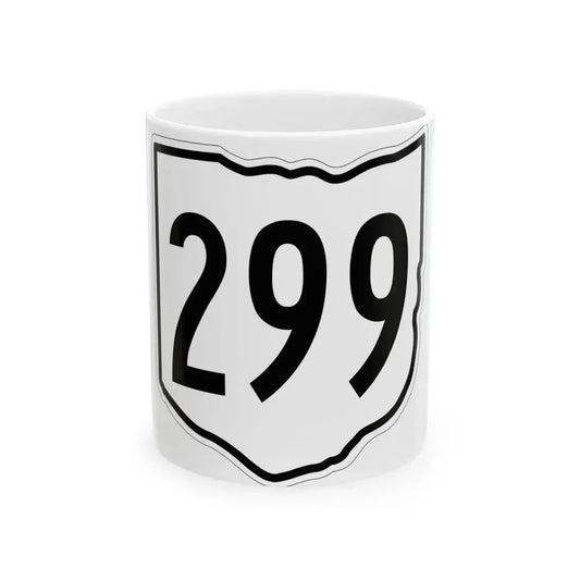 OH-299 1960 (Ohio) (Road Sign) White Coffee Mug 11oz - Go Mug Yourself