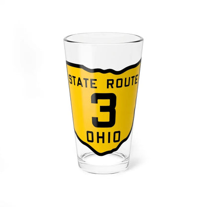 OH-3 1920 (Ohio) (Road Sign) Pint Glass 16oz 16oz - Go Mug Yourself