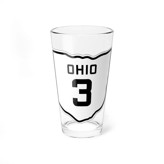 OH-3 1927 (Ohio) (Road Sign) Pint Glass 16oz 16oz - Go Mug Yourself