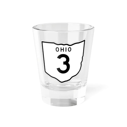 OH-3 1948 (Ohio) (Road Sign) Shot Glass 1.5oz 1.5oz - Go Mug Yourself