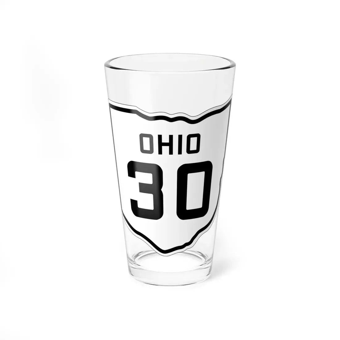 OH-30 1927 (Ohio) (Road Sign) Pint Glass 16oz 16oz - Go Mug Yourself