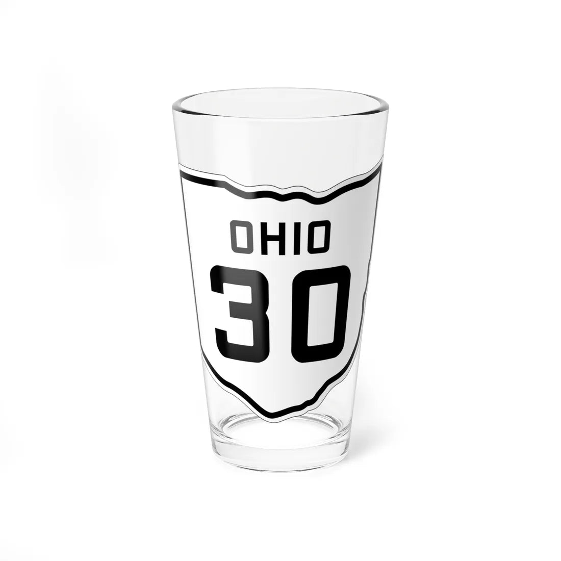 OH-30 1927 (Ohio) (Road Sign) Pint Glss 16oz 16oz - Go Mug Yourself