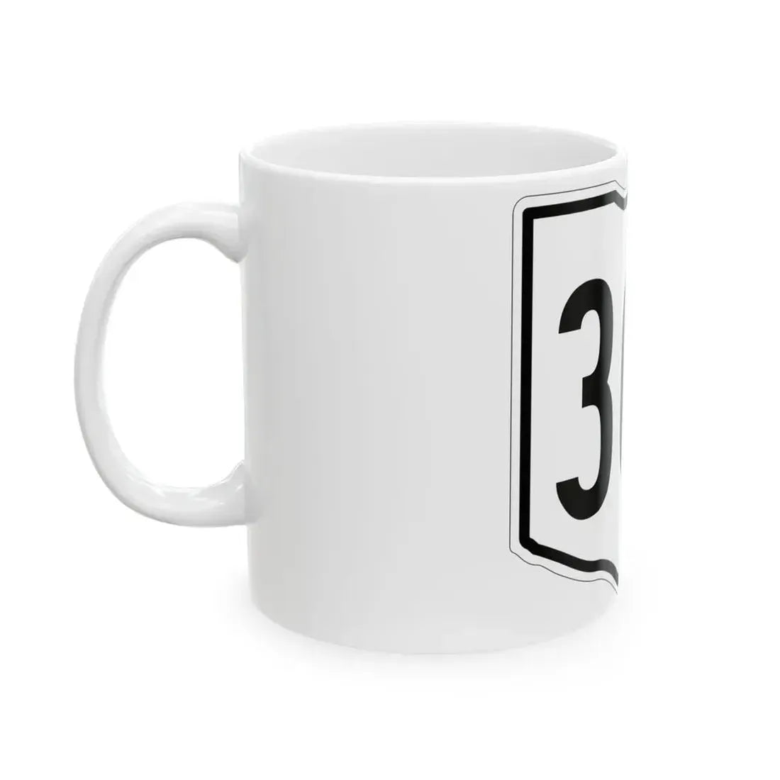 OH-303 1960 (Ohio) (Road Sign) White Coffee Mug - Go Mug Yourself