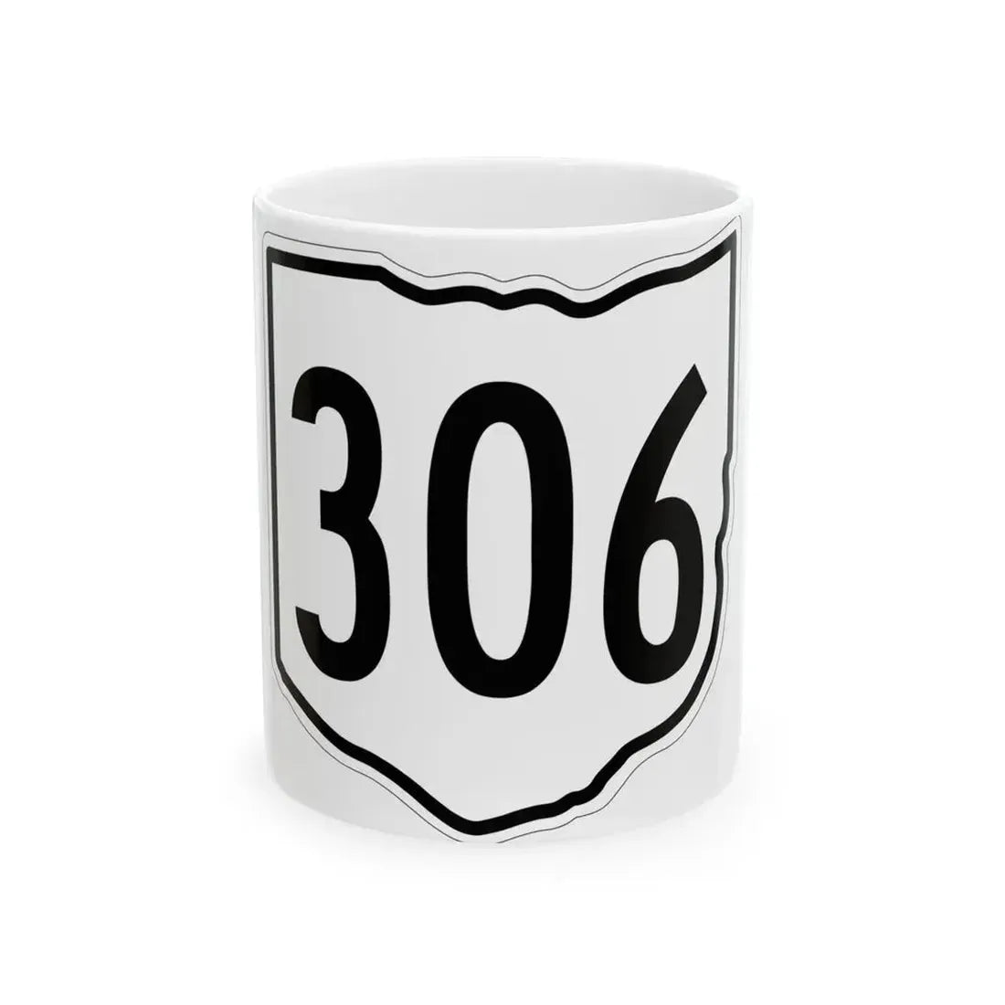 OH-306 1960 (Ohio) (Road Sign) White Coffee Mug 11oz - Go Mug Yourself