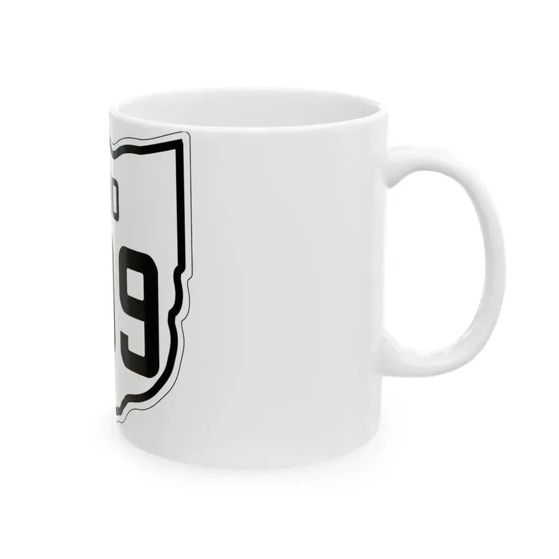 OH-309 1927 (Ohio) (Road Sign) White Coffee Mug - Go Mug Yourself