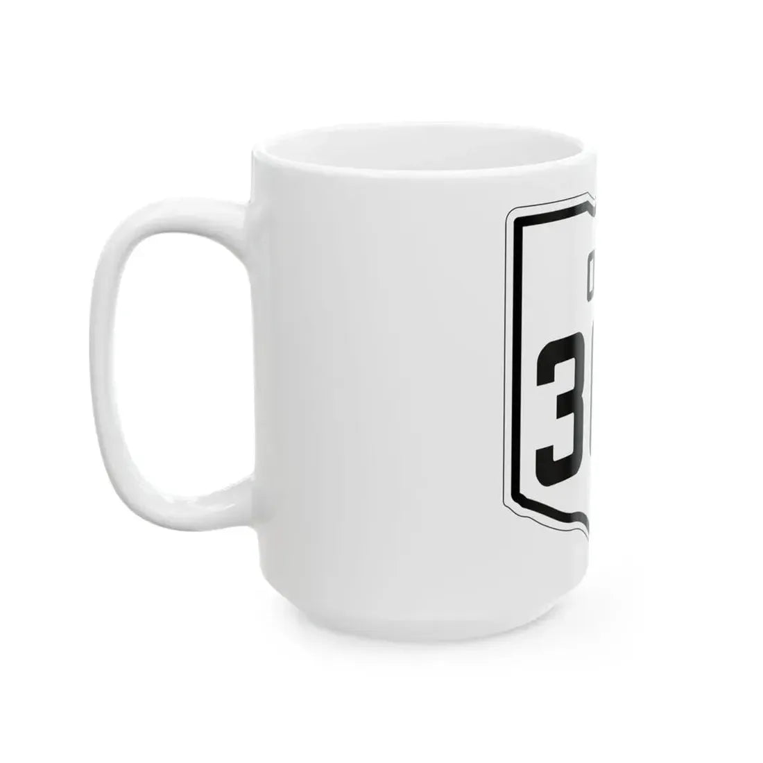 OH-309 1927 (Ohio) (Road Sign) White Coffee Mug - Go Mug Yourself
