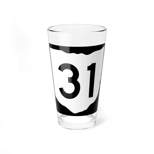 OH-31 (Ohio) (Road Sign) Pint Glass 16oz 16oz - Go Mug Yourself