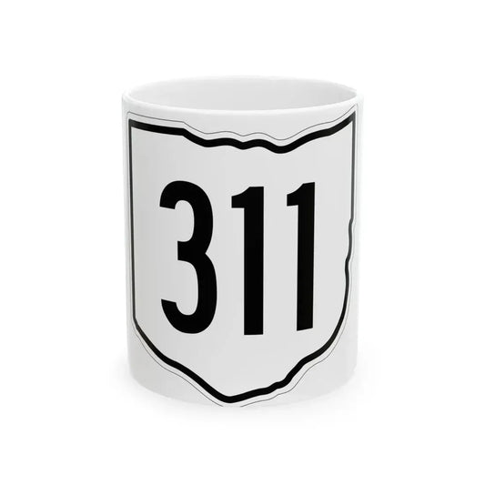OH-311 1960 (Ohio) (Road Sign) White Coffee Mug 11oz - Go Mug Yourself