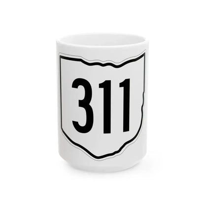OH-311 1960 (Ohio) (Road Sign) White Coffee Mug 15oz - Go Mug Yourself