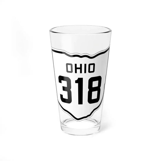 OH-318 1927 (Ohio) (Road Sign) Pint Glass 16oz 16oz - Go Mug Yourself