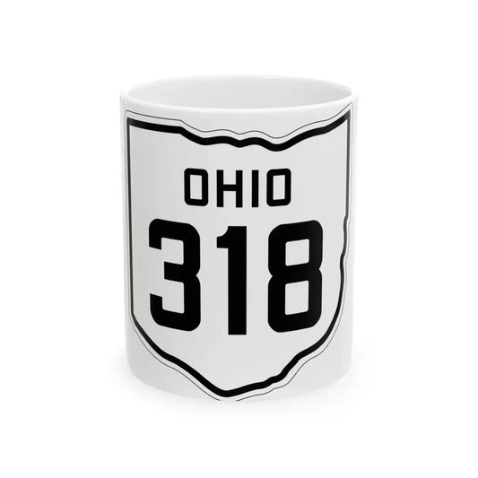 OH-318 1927 (Ohio) (Road Sign) White Coffee Mug 11oz - Go Mug Yourself