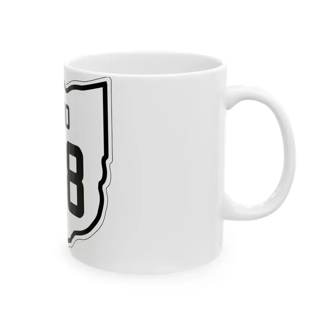 OH-318 1927 (Ohio) (Road Sign) White Coffee Mug - Go Mug Yourself