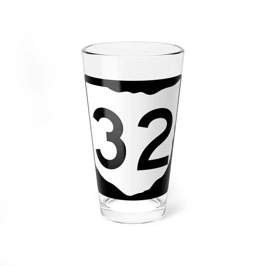 OH-32 (Ohio) (Road Sign) Pint Glass 16oz 16oz - Go Mug Yourself
