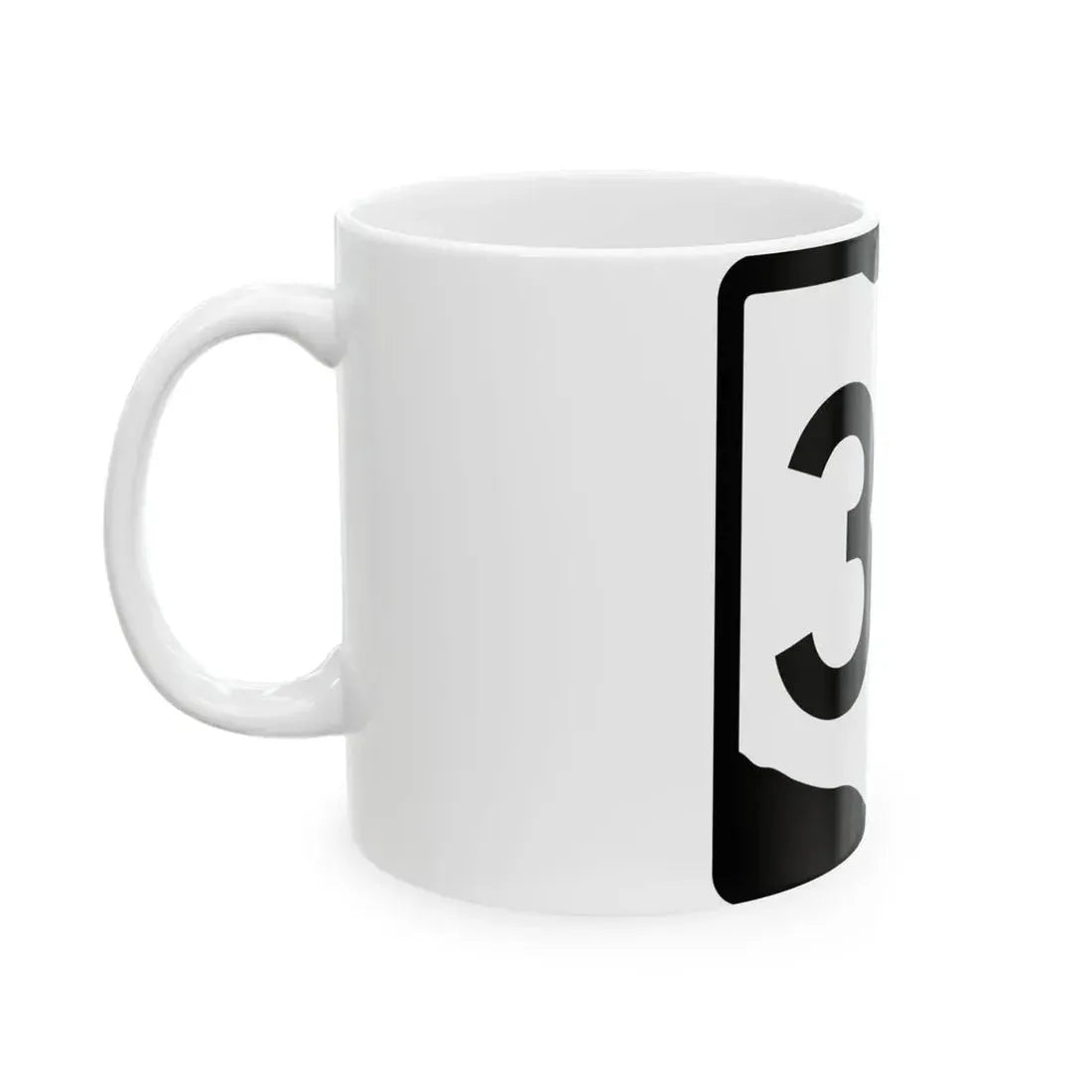 OH-32 (Ohio) (Road Sign) White Coffee Mug - Go Mug Yourself