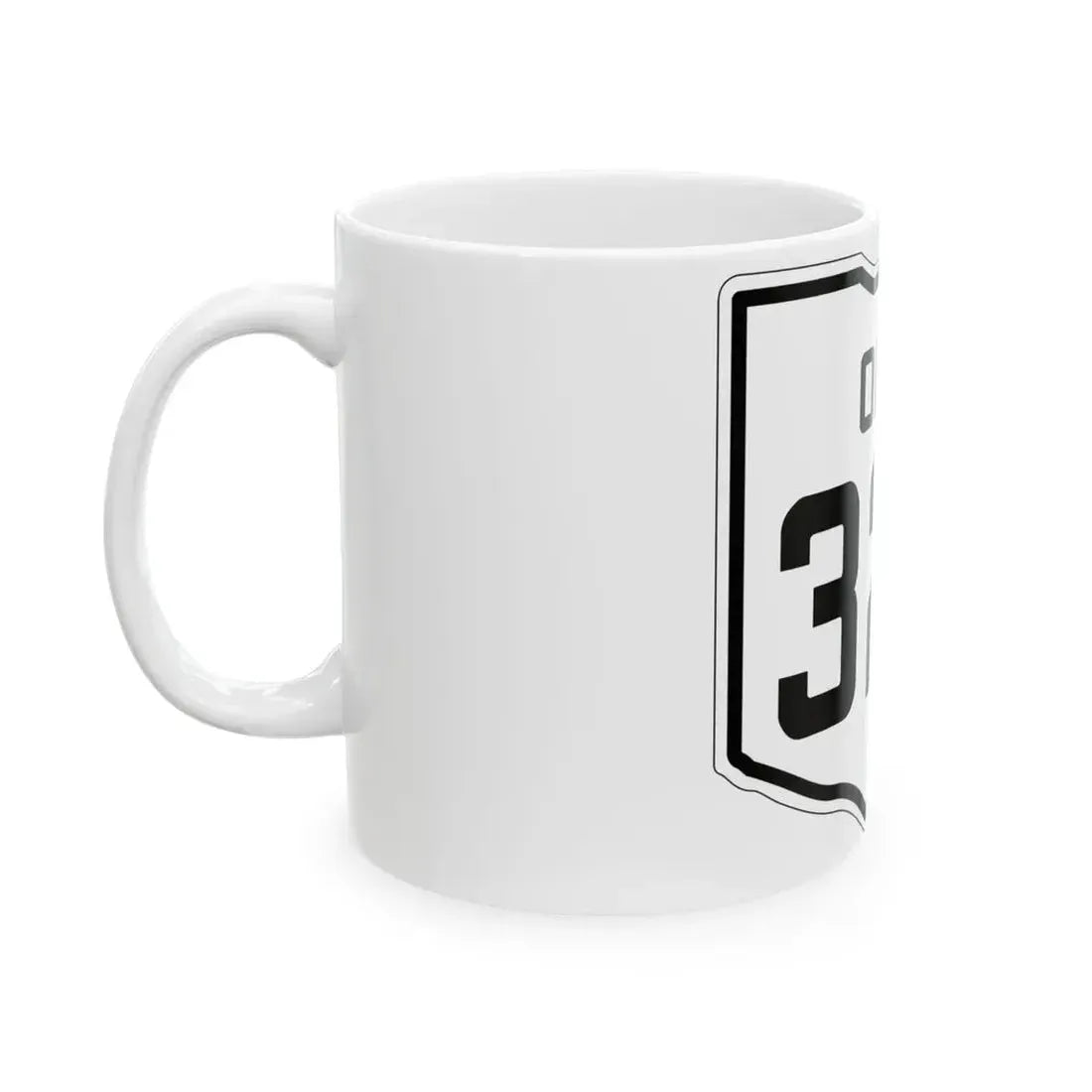 OH-326 1927 (Ohio) (Road Sign) White Coffee Mug - Go Mug Yourself