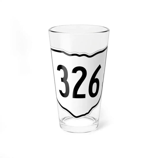 OH-326 1960 (Ohio) (Road Sign) Pint Glss 16oz 16oz - Go Mug Yourself