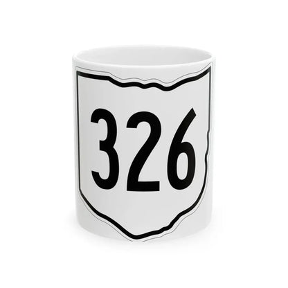 OH-326 1960 (Ohio) (Road Sign) White Coffee Mug 11oz - Go Mug Yourself