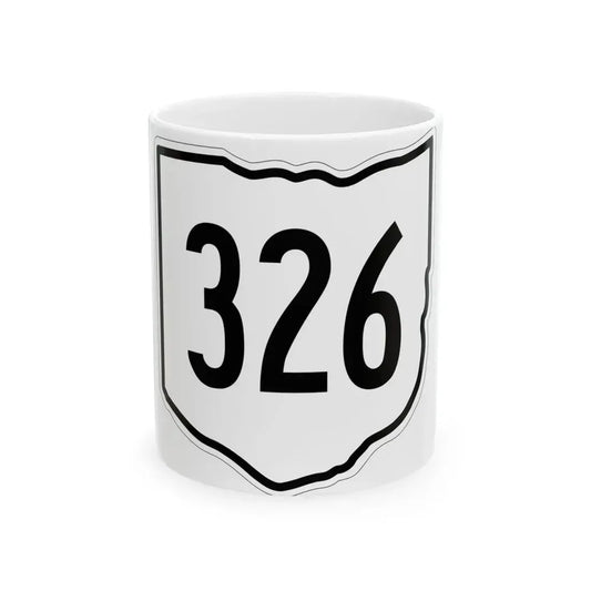 OH-326 1960 (Ohio) (Road Sign) White Coffee Mug 11oz - Go Mug Yourself