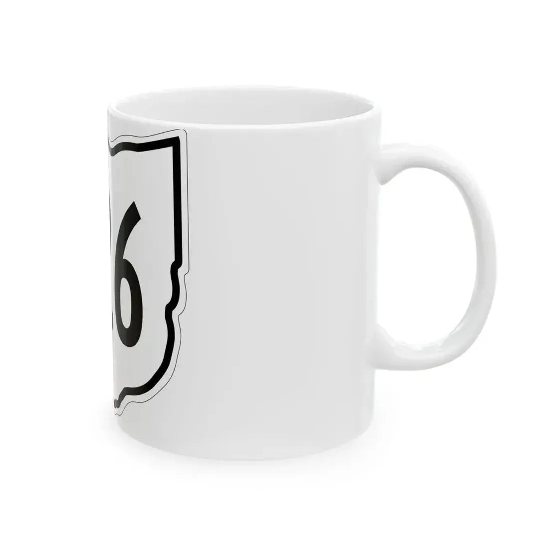 OH-326 1960 (Ohio) (Road Sign) White Coffee Mug - Go Mug Yourself