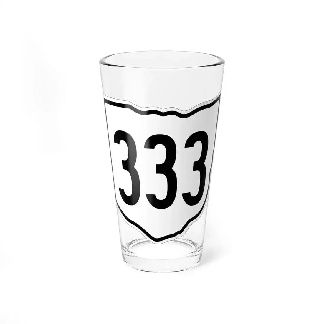 OH-333 1960 (Ohio) (Road Sign) Pint Glass 16oz 16oz - Go Mug Yourself