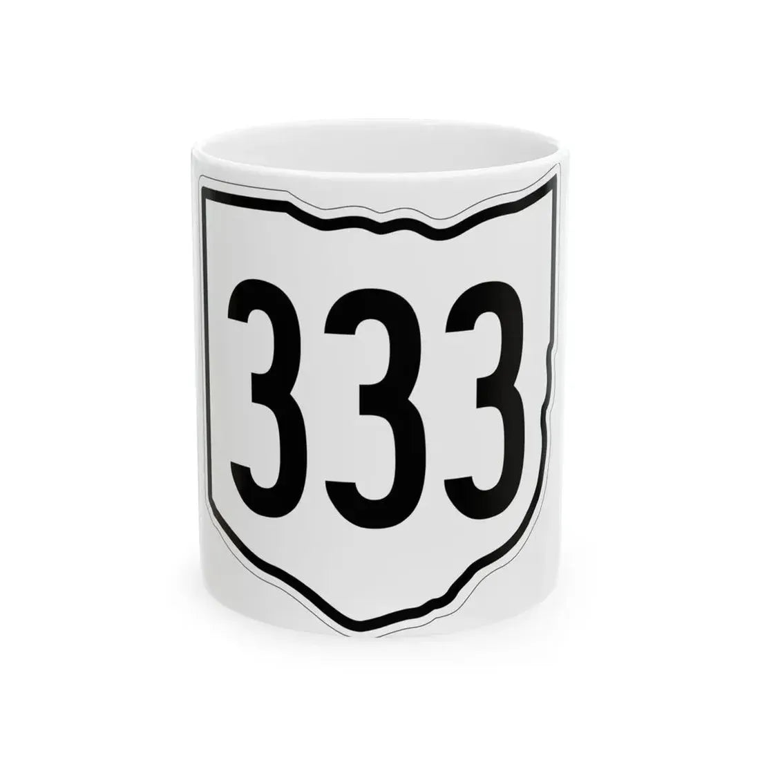 OH-333 1960 (Ohio) (Road Sign) White Coffee Mug 11oz - Go Mug Yourself