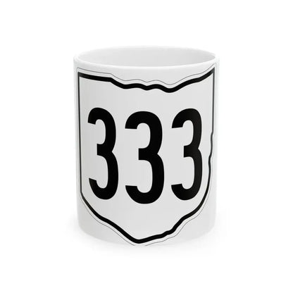 OH-333 1960 (Ohio) (Road Sign) White Coffee Mug 11oz - Go Mug Yourself