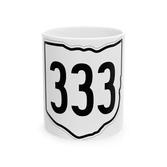 OH-333 1960 (Ohio) (Road Sign) White Coffee Mug 11oz - Go Mug Yourself