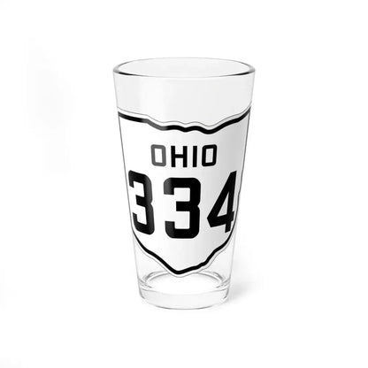 OH-334 1927 (Ohio) (Road Sign) Pint Glass 16oz 16oz - Go Mug Yourself