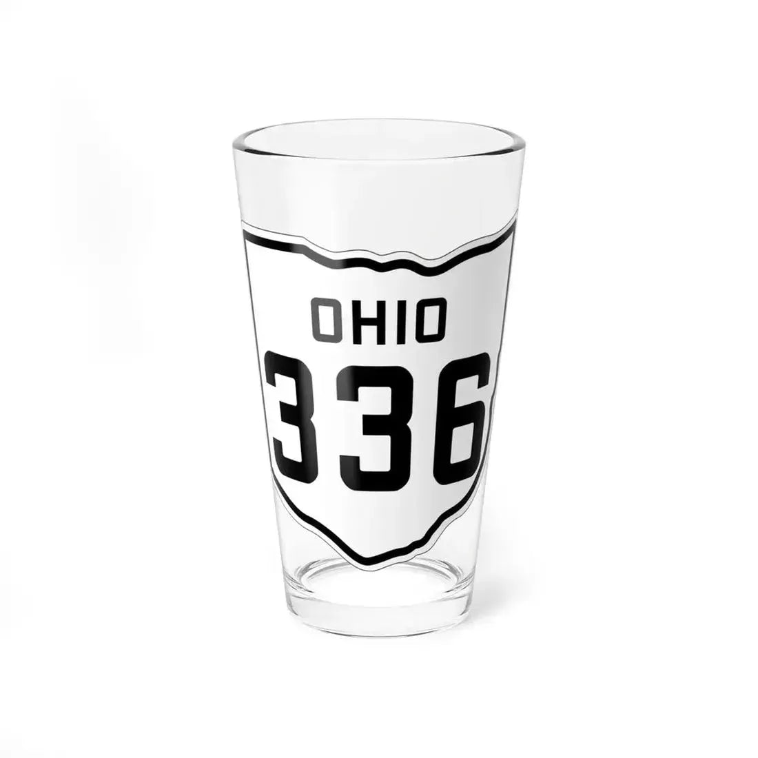 OH-336 1927 (Ohio) (Road Sign) Pint Glass 16oz 16oz - Go Mug Yourself