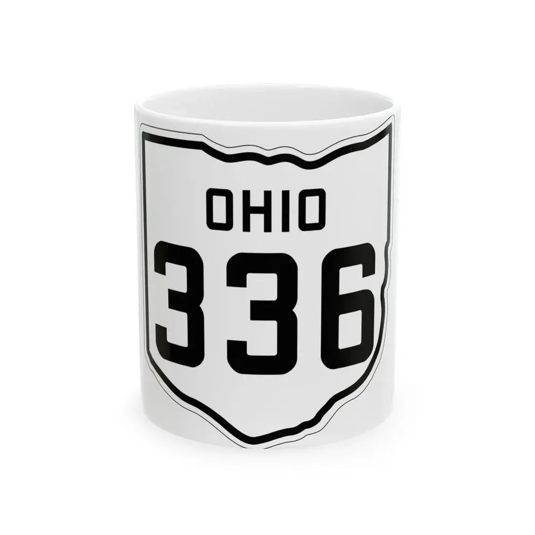 OH-336 1927 (Ohio) (Road Sign) White Coffee Mug 11oz - Go Mug Yourself