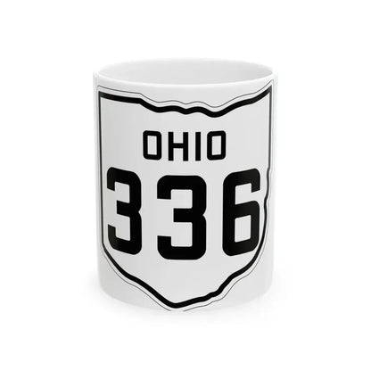 OH-336 1927 (Ohio) (Road Sign) White Coffee Mug 11oz - Go Mug Yourself