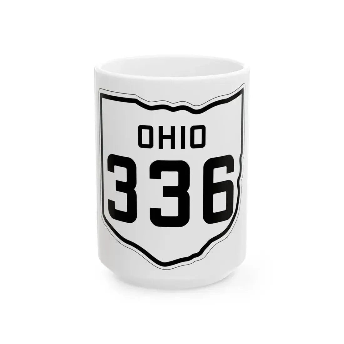 OH-336 1927 (Ohio) (Road Sign) White Coffee Mug 15oz - Go Mug Yourself