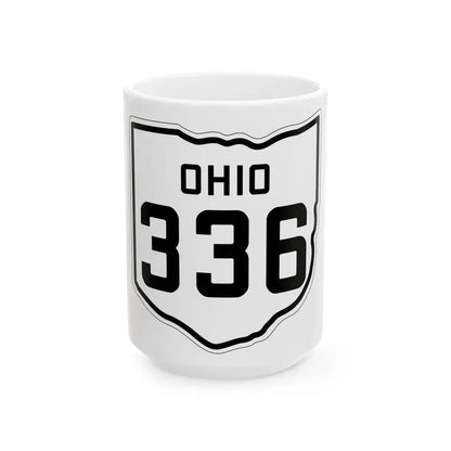 OH-336 1927 (Ohio) (Road Sign) White Coffee Mug 15oz - Go Mug Yourself